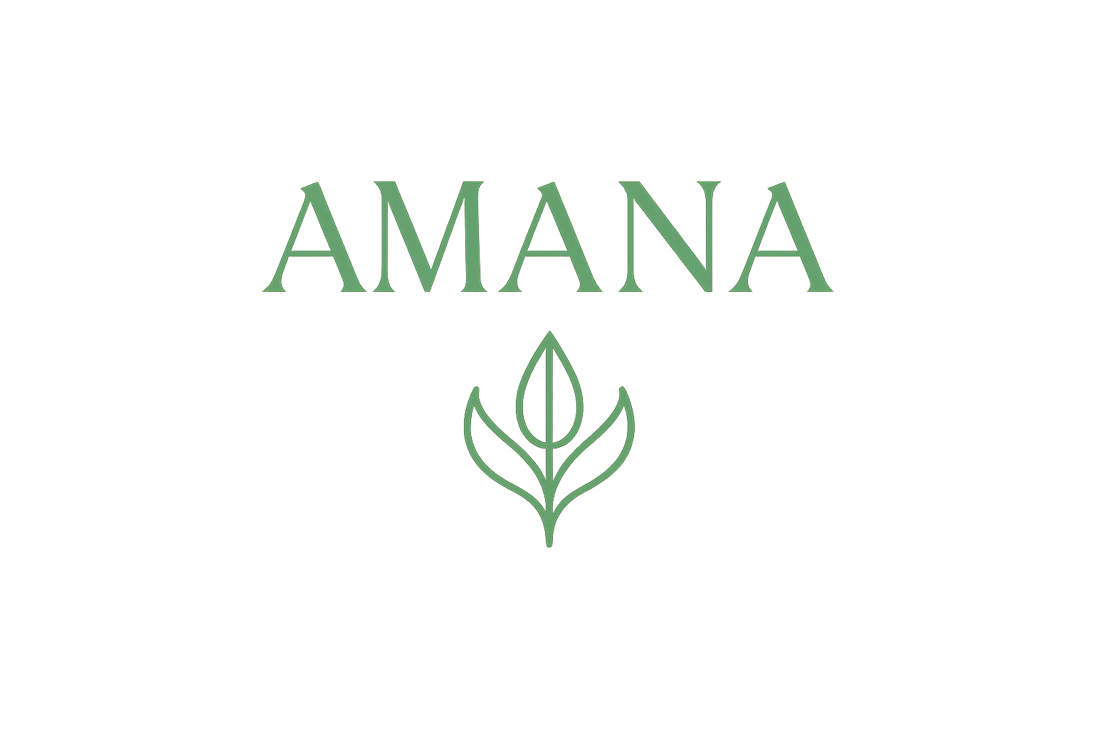 Página inicial do site Amana