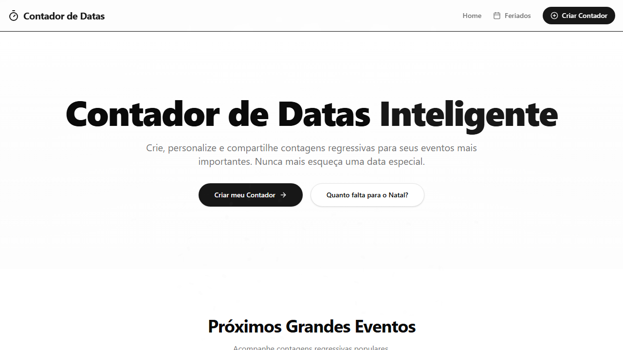 Contador de Datas